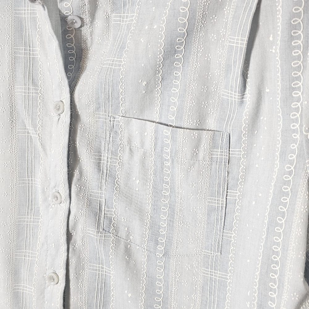 Willow Bay Vintage Made in USA Short Sleeve Button Down Women's Size Large - Picture 9 of 11